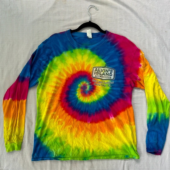 Women's Tie-Dye Long Sleeve Surf Company Shirt - Picture 1 of 5